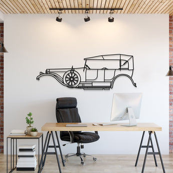 1907 Rolls-Royce Silver Ghost metal wall art silhouette classic vintage car decor
