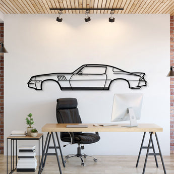 1978 Chevrolet Camaro Z28 metal car wall art – iconic muscle car silhouette with bold styling