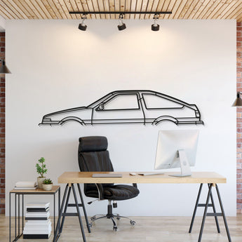1985 Toyota Corolla AE86 Classic Metal Wall Art Laser Cut 2 Mm Steel Silhouette