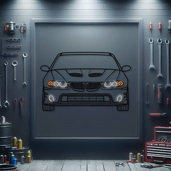 2006 Pontiac GTO front view metal neon car wall art – laser‑cut steel décor encapsulating the 400 HP LS2 V8 muscle legend