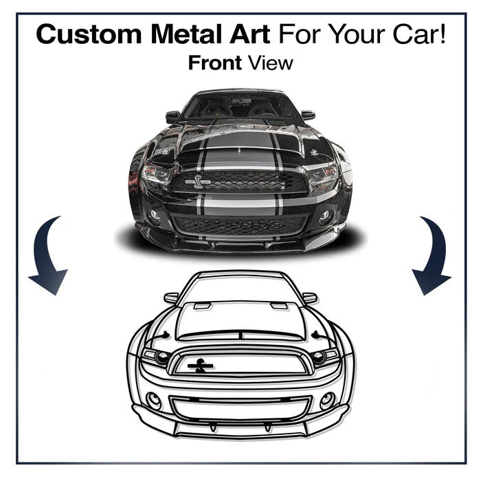 Ihre personalisierte Auto-Metallwandkunst – MT1113