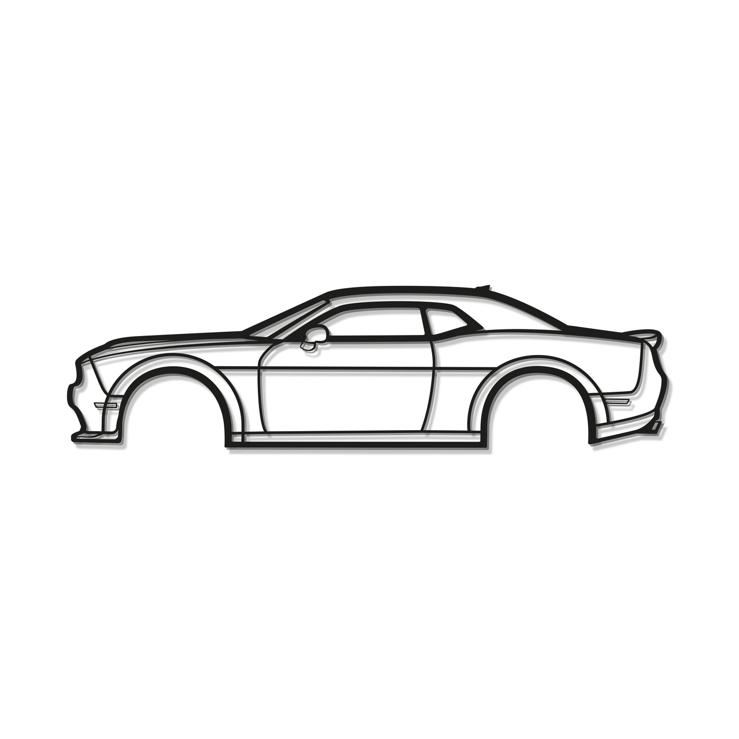 2019 Challenger Hemi RT Metal Car Wall Art - MT0651