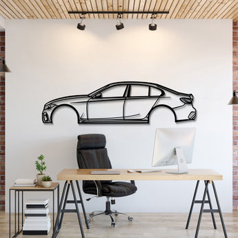 2020 BMW M340i metal car wall art minimalist sedan silhouette decor