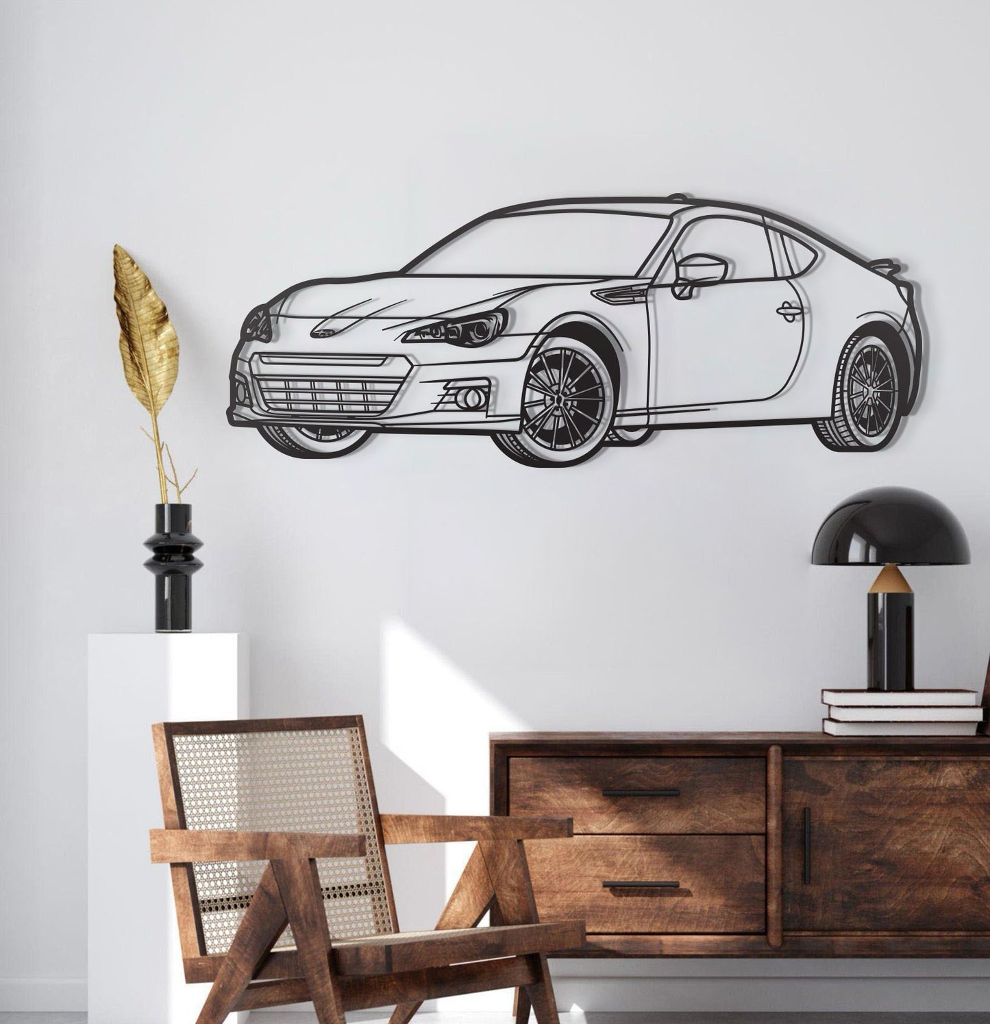2016 BRZ Perspective Metal Car Silhouette - MT1487