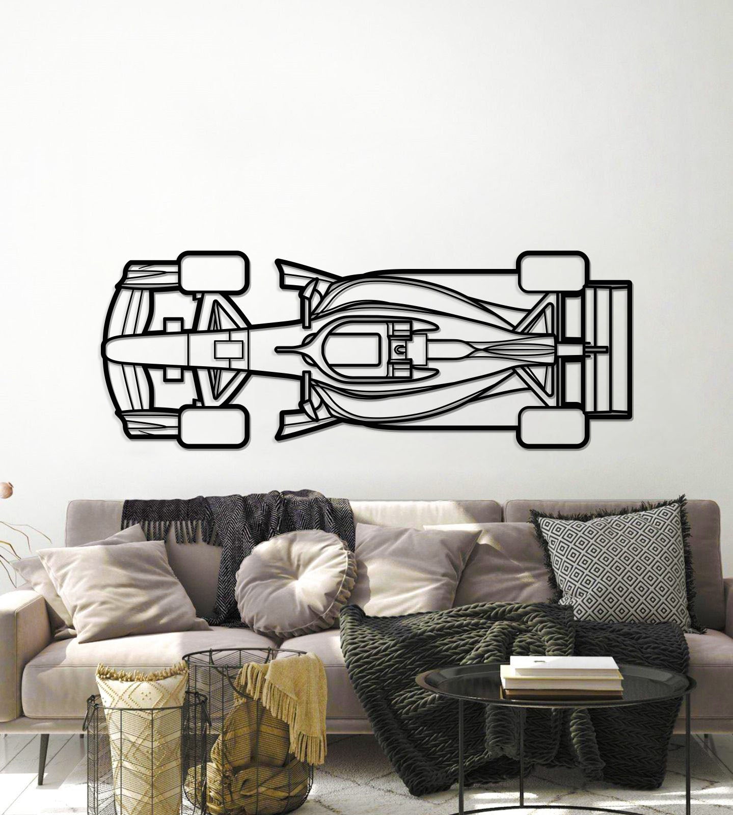 Formula 1 2026 Top View Horizontal Metal Car Wall Art - MT1499
