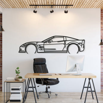 Chevrolet Corvette C6 ZR1 detailed metal car wall art silhouette for garage décor