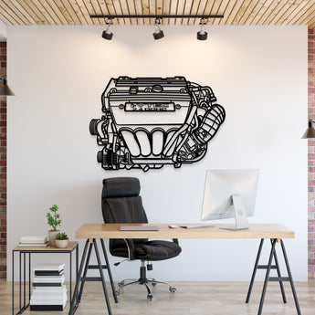 K24 engine block metal wall art silhouette,honda