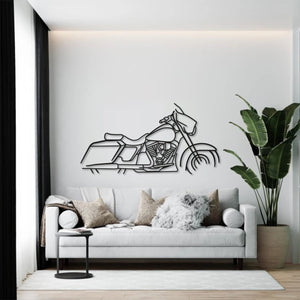 2022 Harley Davidson Street Glide Touring Bike Silhouette Wall Décor Powder Coated Matte Steel