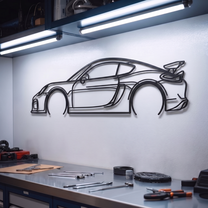 2016 Cayman GT4 981 Metal Car Wall Art - MT0897