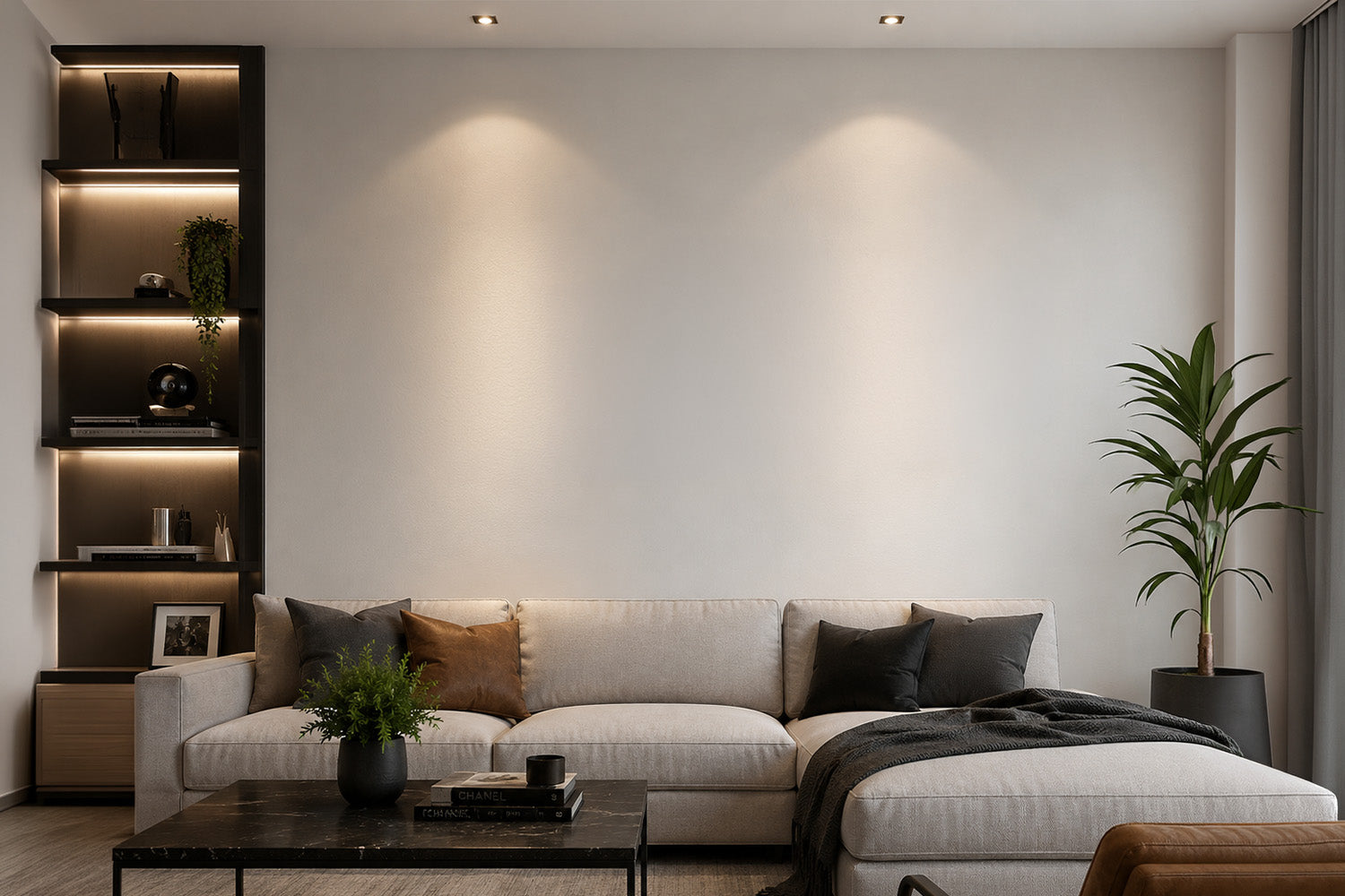 Modern living room wall preview