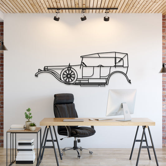 1907 Rolls-Royce Silver Ghost metal wall art silhouette classic vintage car decor