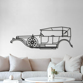 1907 Silver Ghost Metal Car Wall Art - MT0003