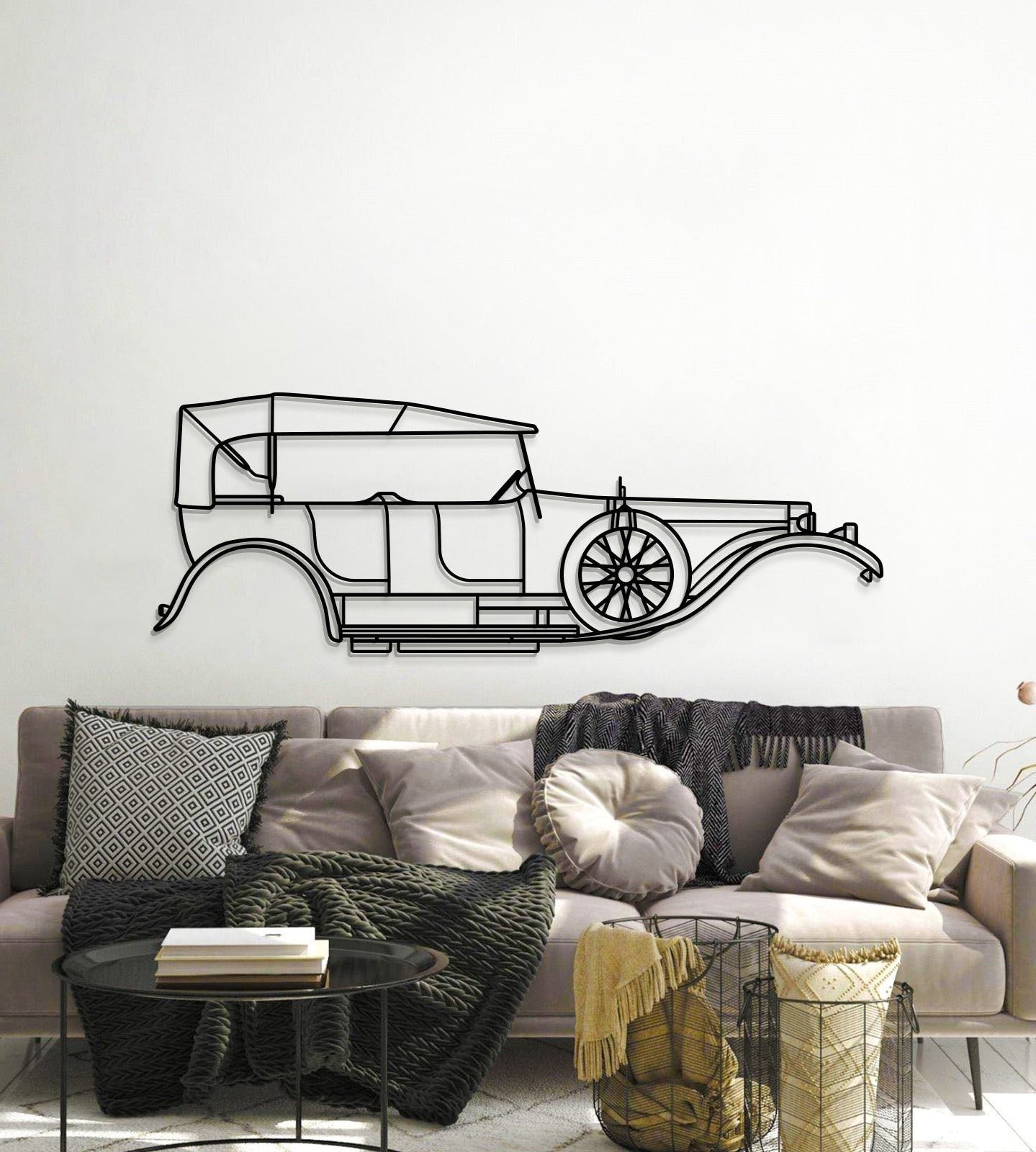 1907 Rolls-Royce Silver Ghost metal wall art perfect gift for car collectors