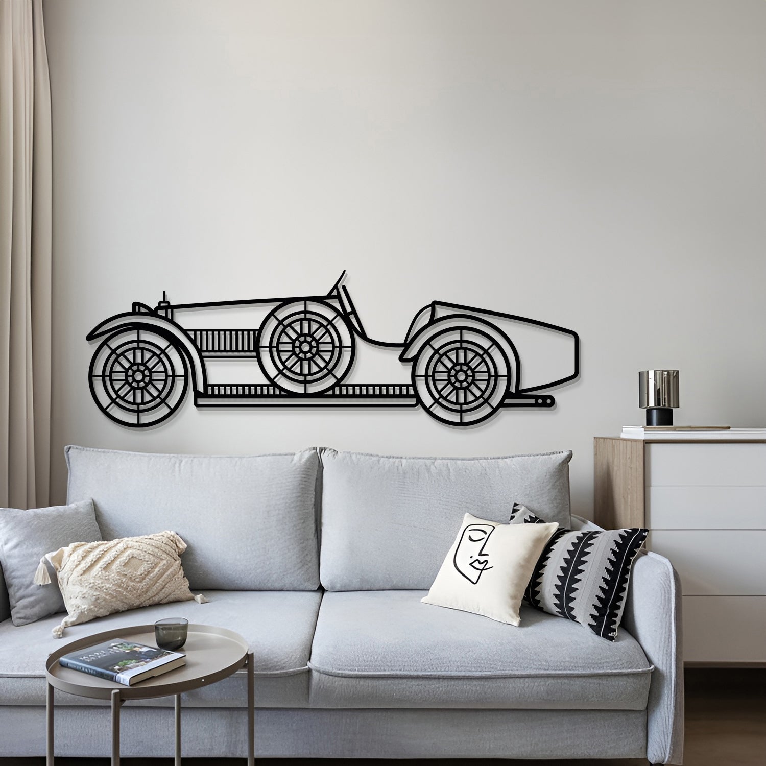 1926 Type 35 C Metal Car Wall Art - MT0001