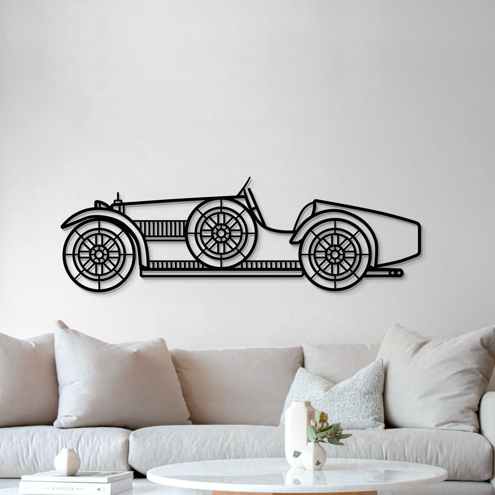 1926 Type 35 C Metal Car Wall Art - MT0001