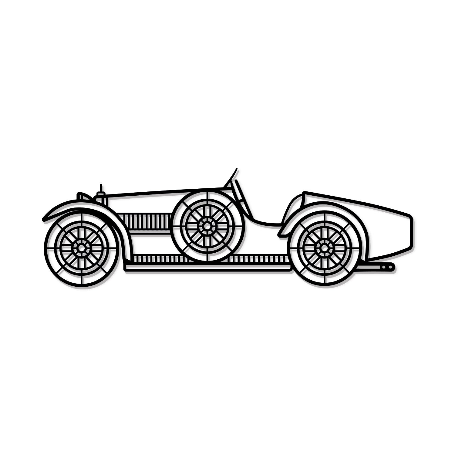 1926 Type 35 C Metal Car Wall Art - MT0001