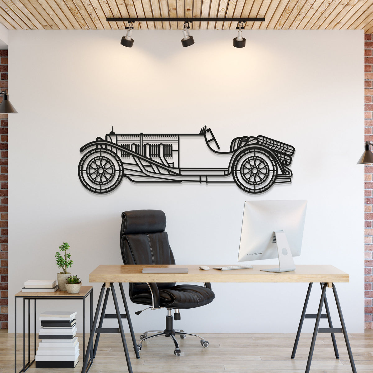 1929 SSK Metall Auto Wandkunst - MT0013