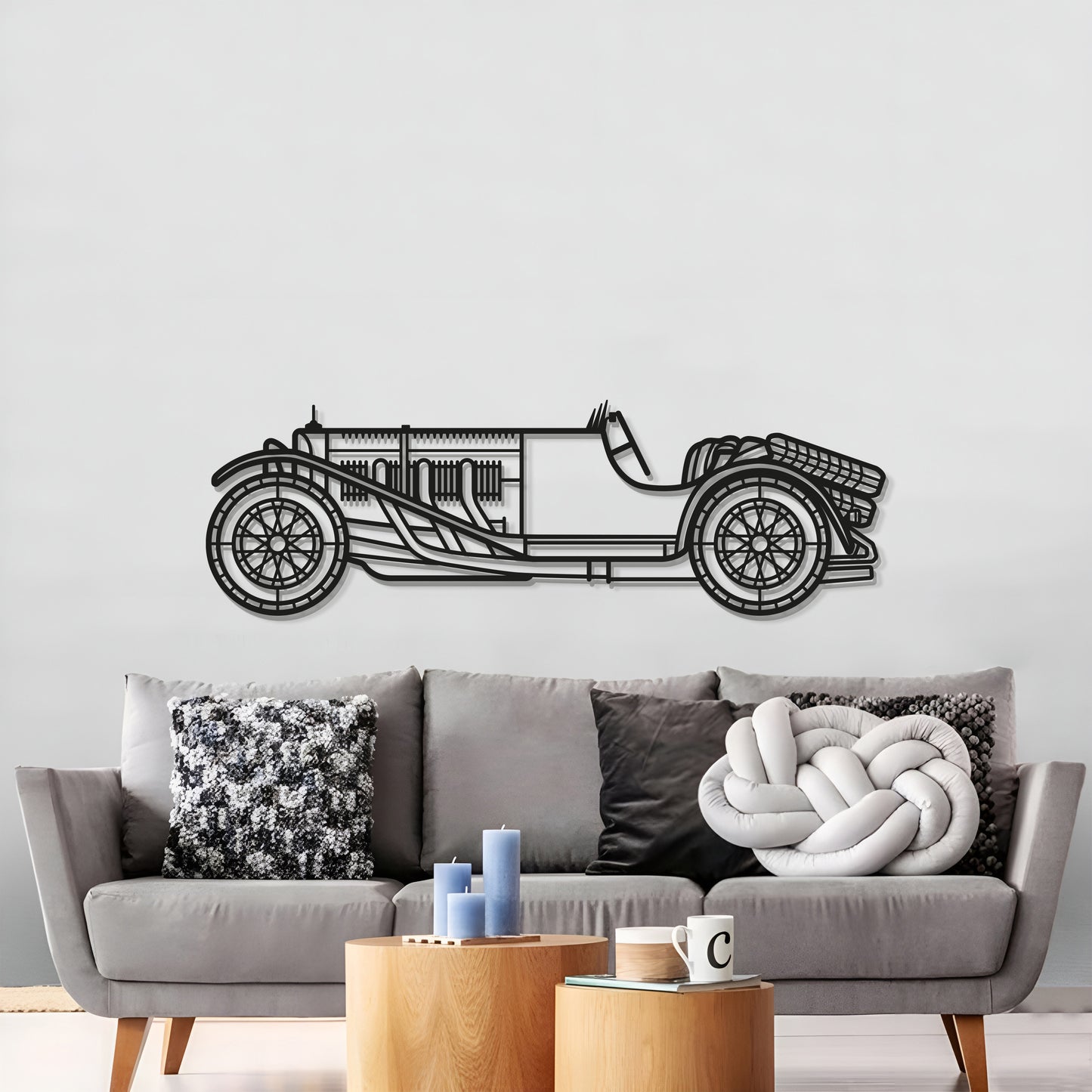 1929 SSK Metall Auto Wandkunst - MT0013