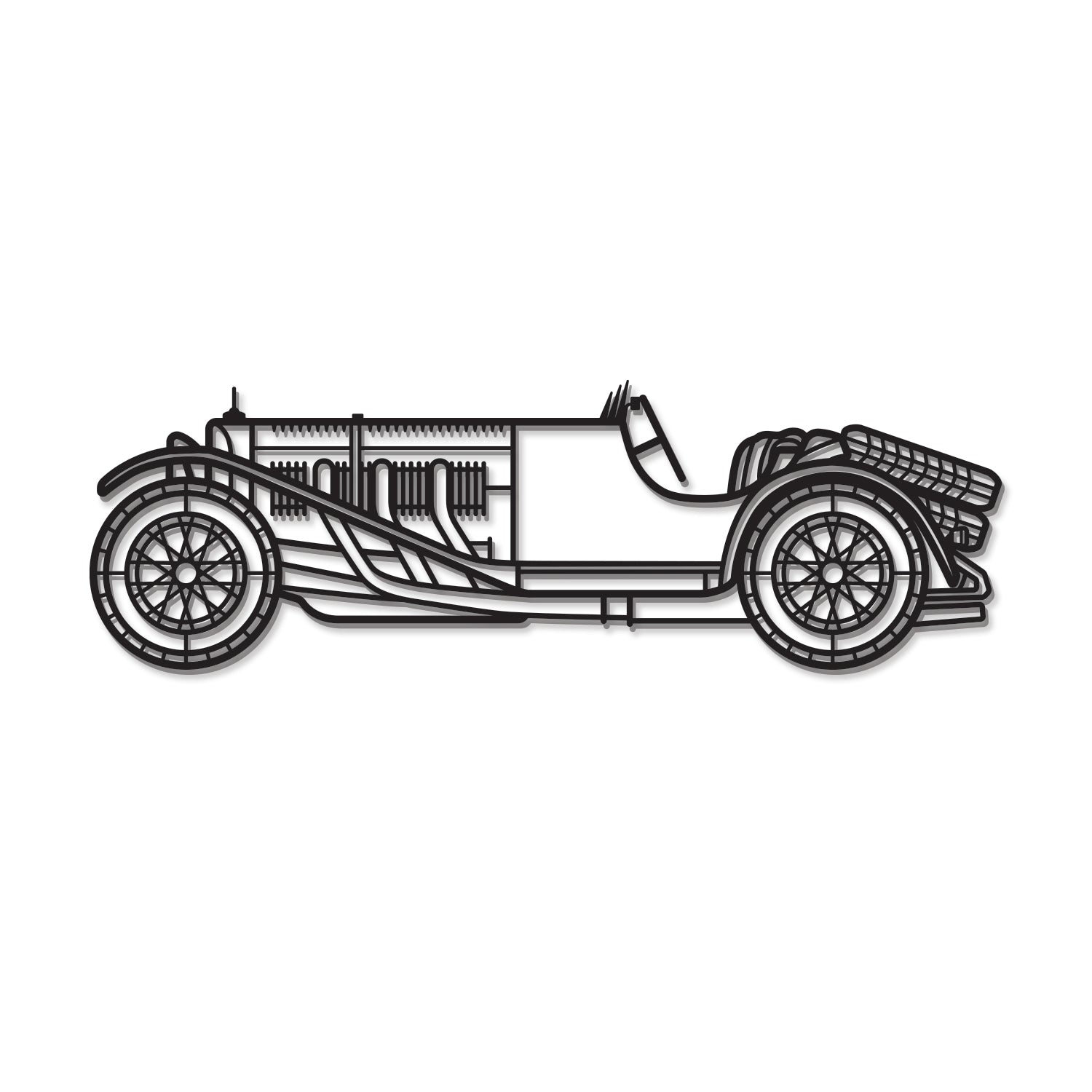 1929 SSK Metal Car Wall Art - MT0013