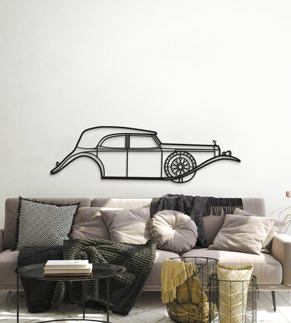 1929 Rolls-Royce Phantom II metal wall art perfect gift for classic car collectors