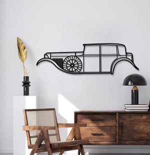 Classic Bentley 8 Litre 1930 laser cut steel wall art for collectors