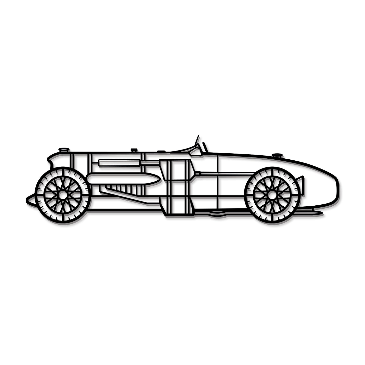 1933 Napier-Railton Metallauto Wandkunst - MT0017