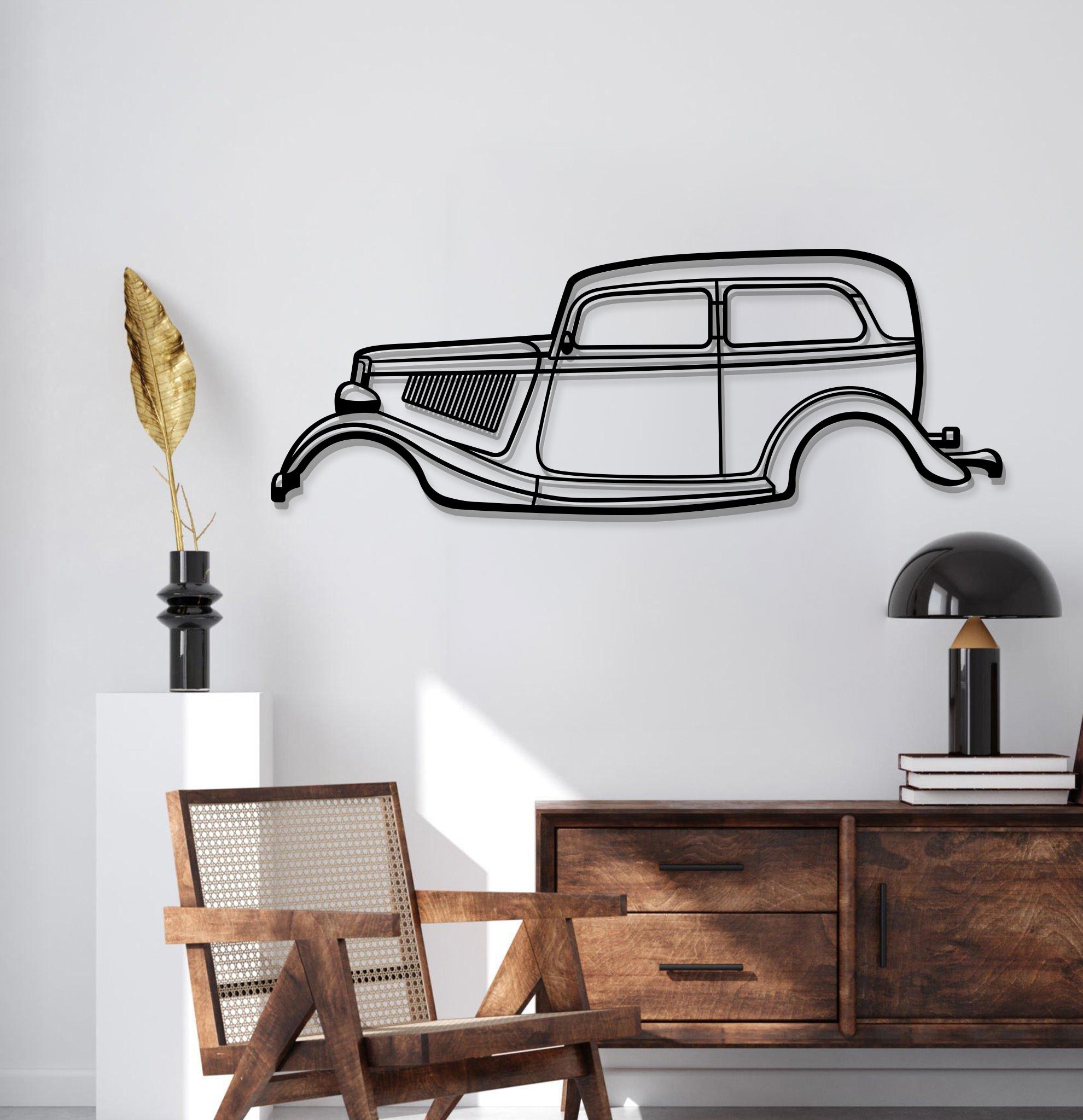 1934 Tudor Metal Car Wall Art - MT0006