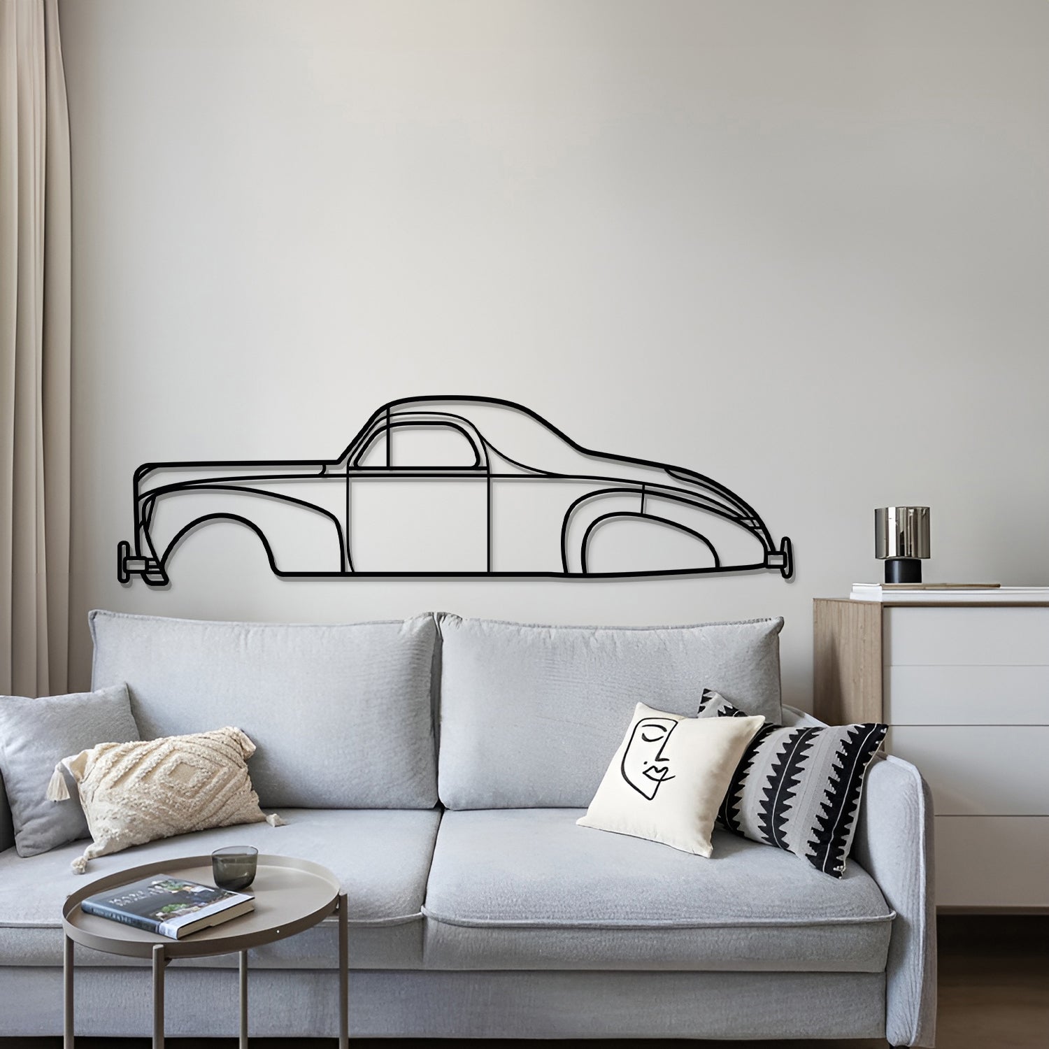 1936 Zephyr Metal Car Wall Art - MT0020