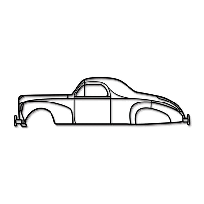 1936 Zephyr Metallauto-Wandkunst - MT0020