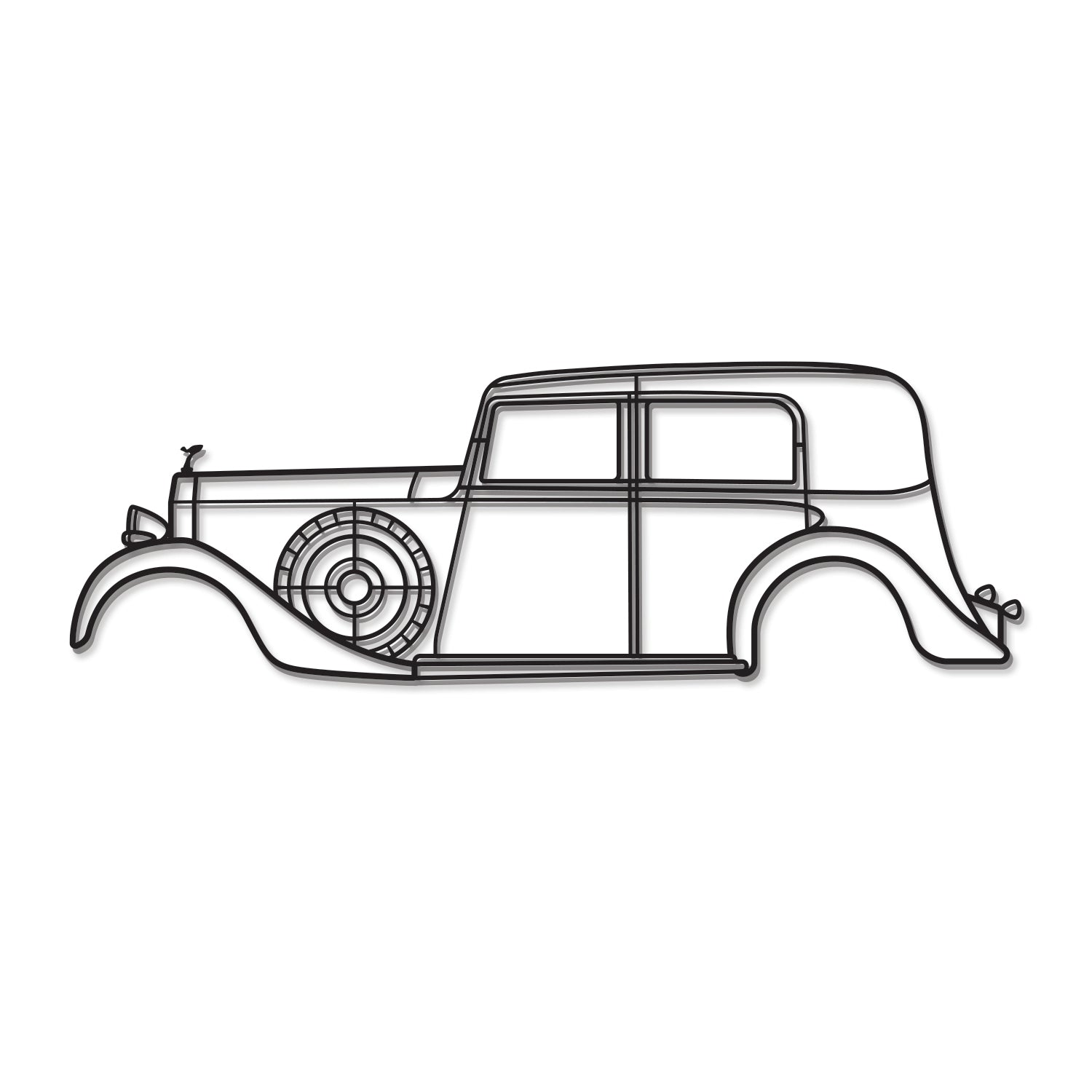 1936 2530 Metal Car Wall Art - MT0019