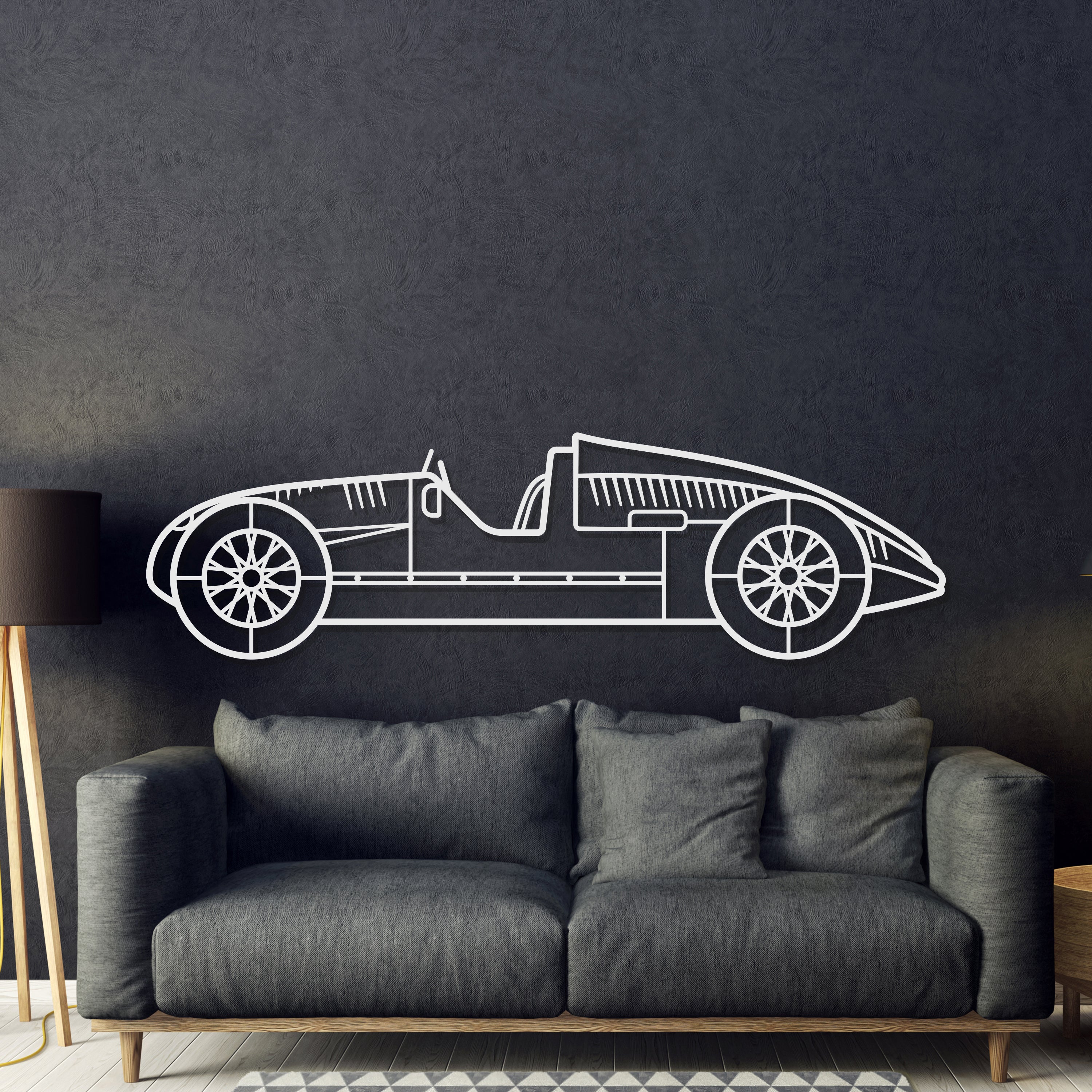 1939 Type D Metal Car Wall Art - MT0007