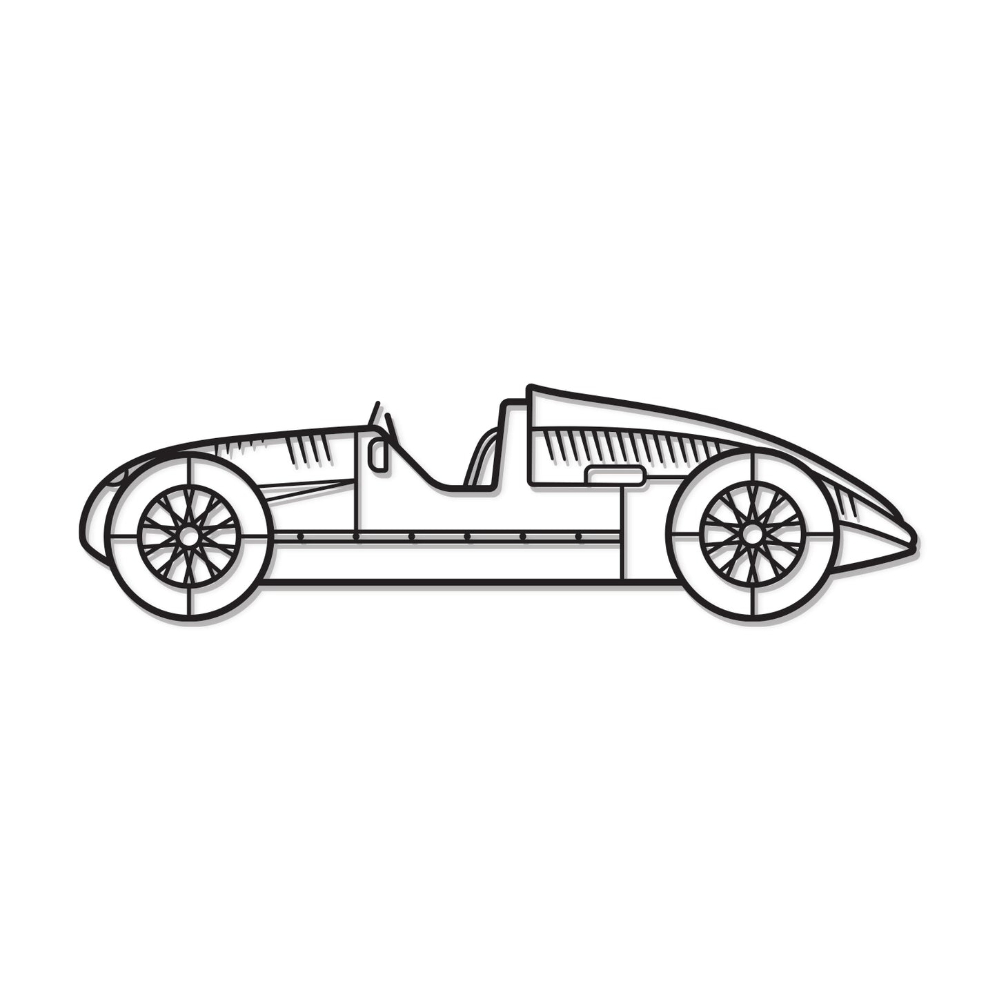1939 Metall-Wandbild Typ D Auto - MT0007