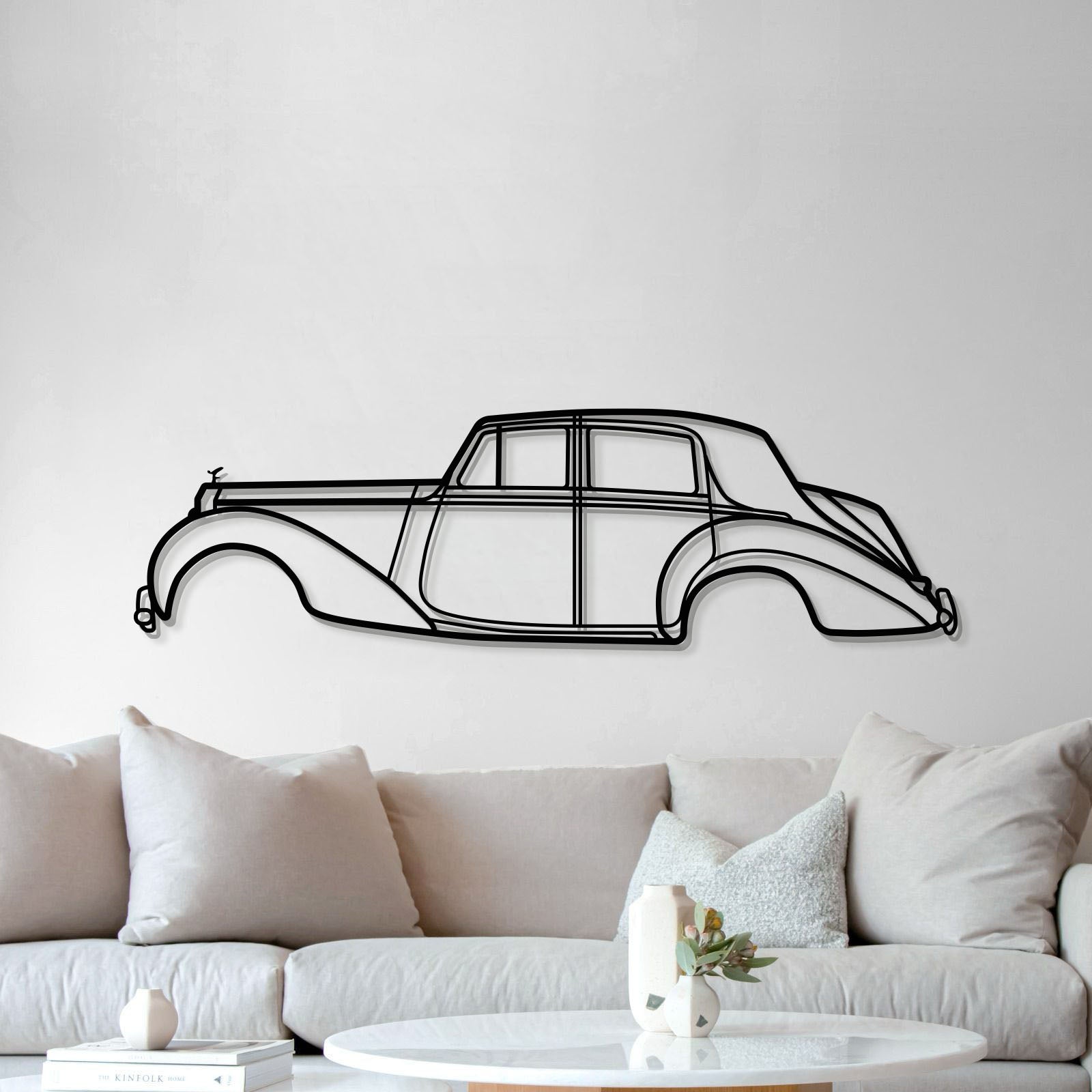 1949 Silver Dawn Metal Car Wall Art - MT0025