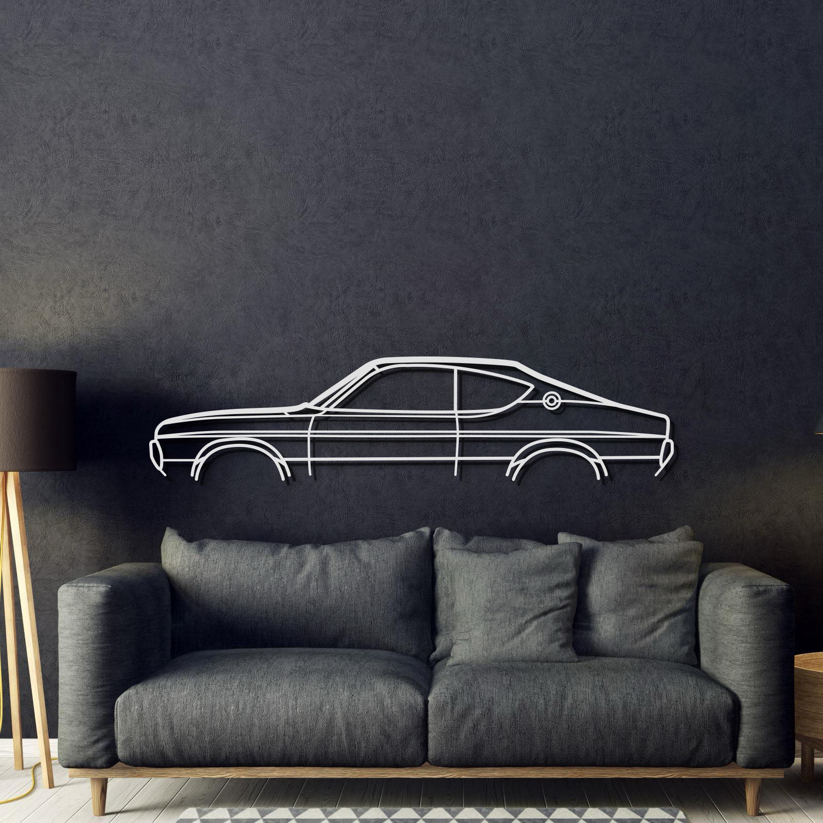 1974 RX4 Classic Metal Car Wall Art - MT0161