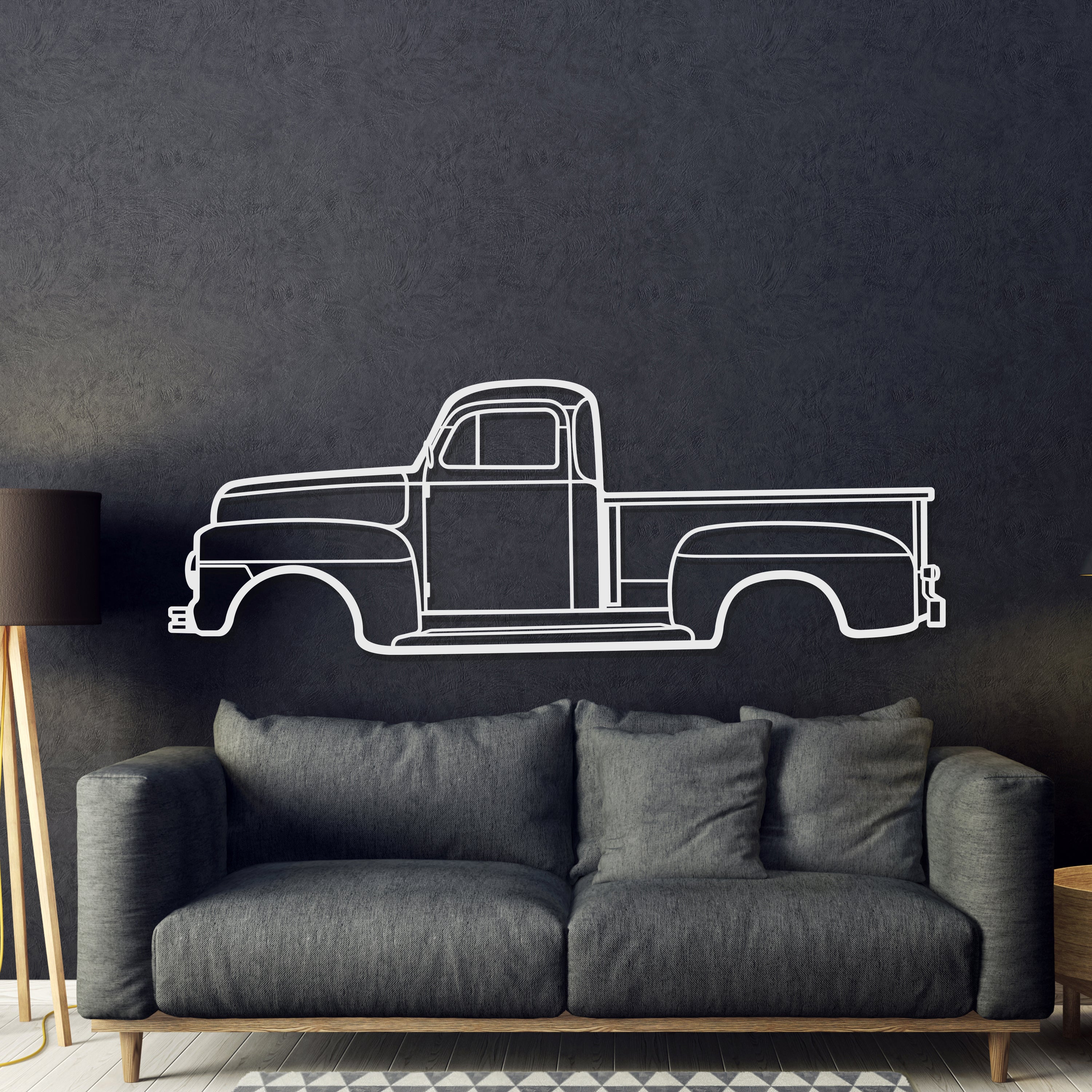 1951 F-150 Metal Car Wall Art - MT0010