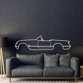 1953 Corvette Metal Car Wall Art - MT0027