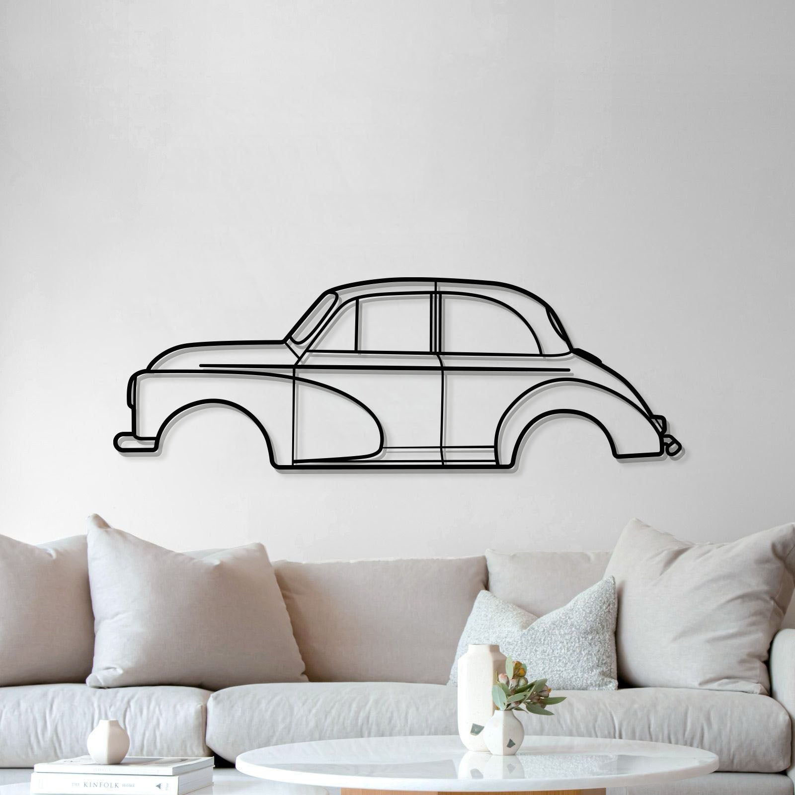 1953 Morris Minor 1000 Metal Car Wall Art - MT0028