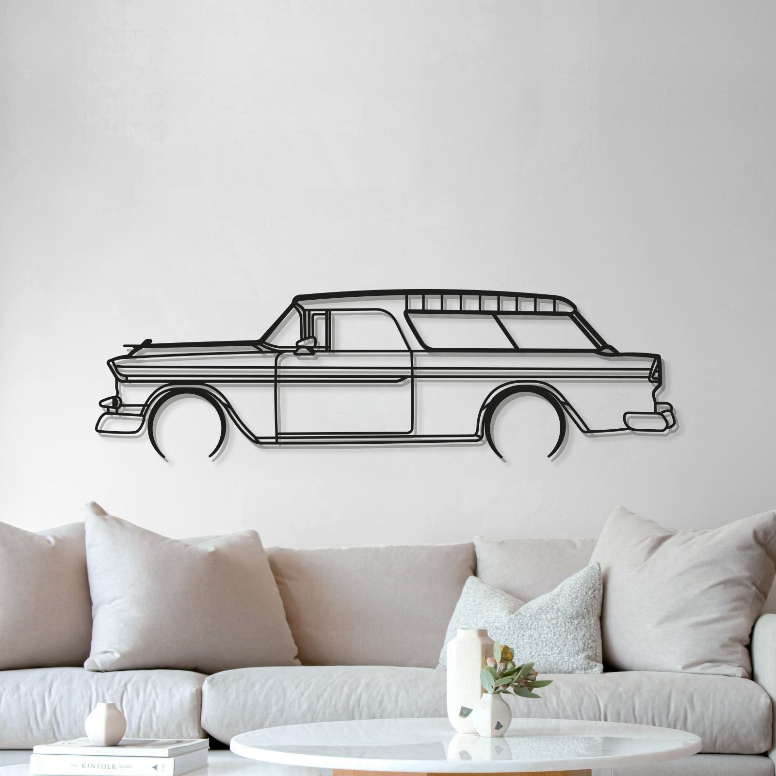 1955 Nomad Metal Car Wall Art - MT0038