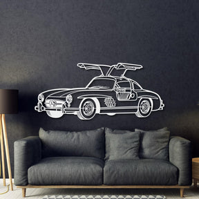 1955 300SL Perspective Metal Car Wall Art - MT1171