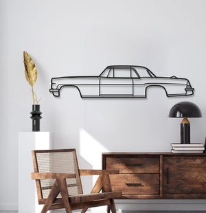 Retro 1956 Lincoln Continental Mark II steel wall sculpture for car enthusiasts