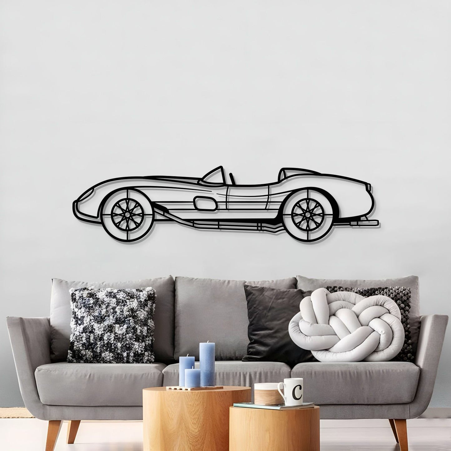 1957 250 Testa Rossa Metall Auto Wandkunst - MT0050