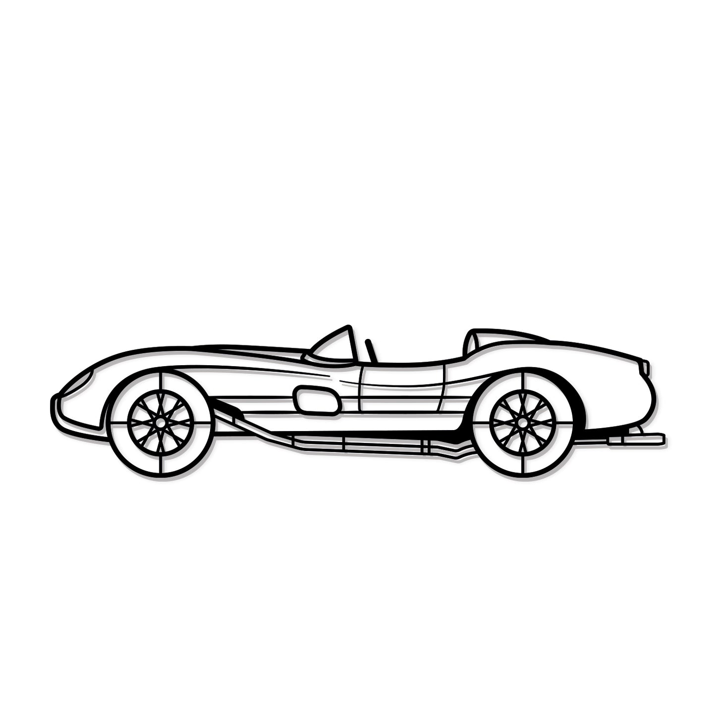 1957 250 Testa Rossa Metall Auto Wandkunst - MT0050