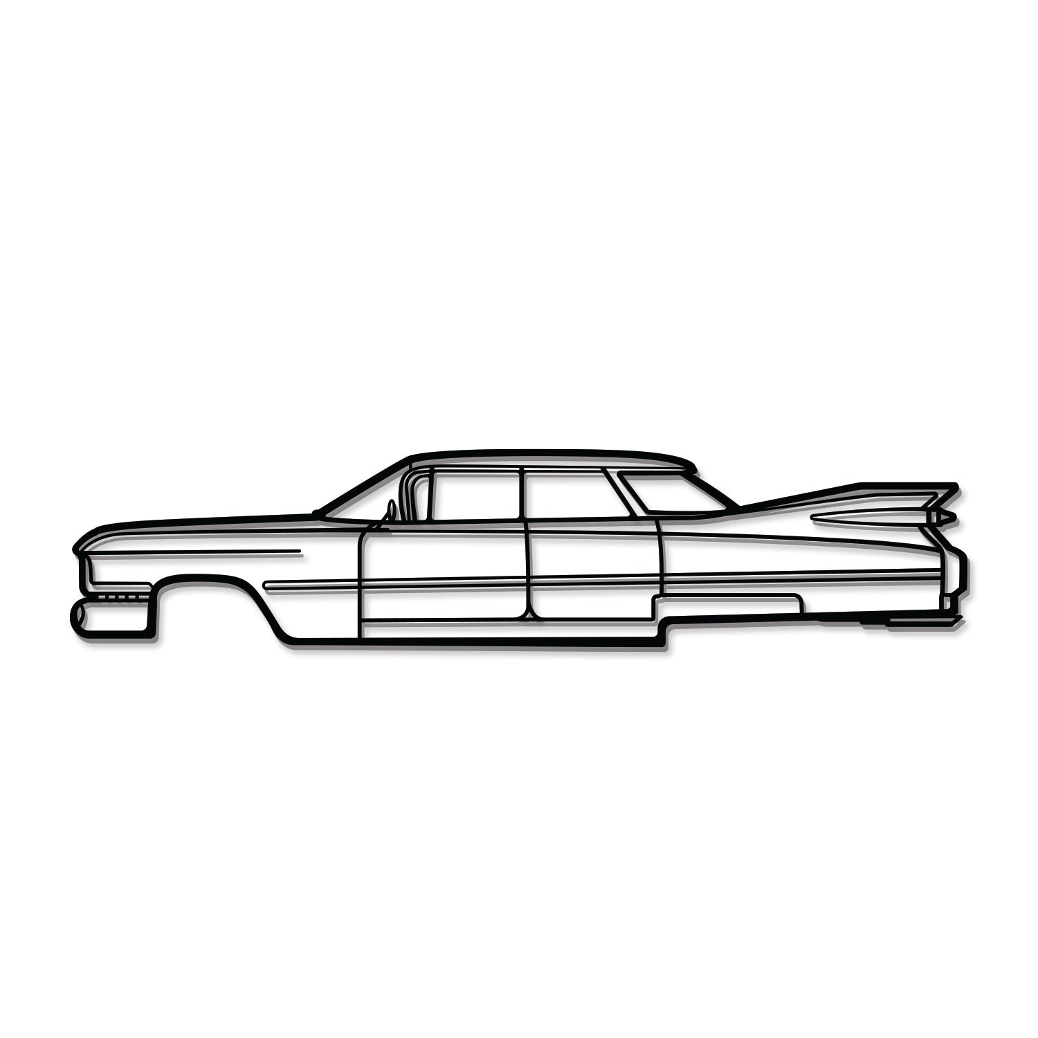 1959 Deville Metal Car Wall Art - MT0057