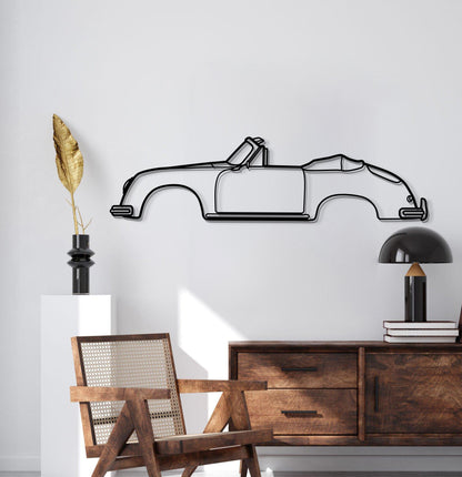 356 A 1600 Super 1959 Metal Car Wall Art - MT0832