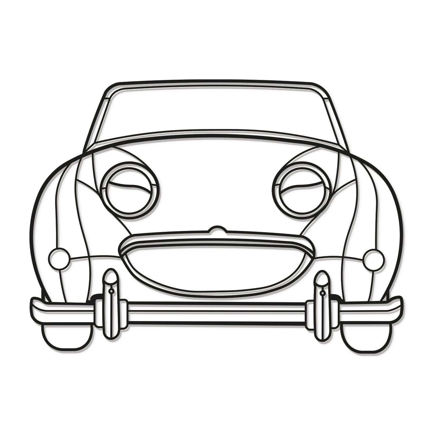 1961 Bugeye Sprite Metal Car Wall Art - MT0061