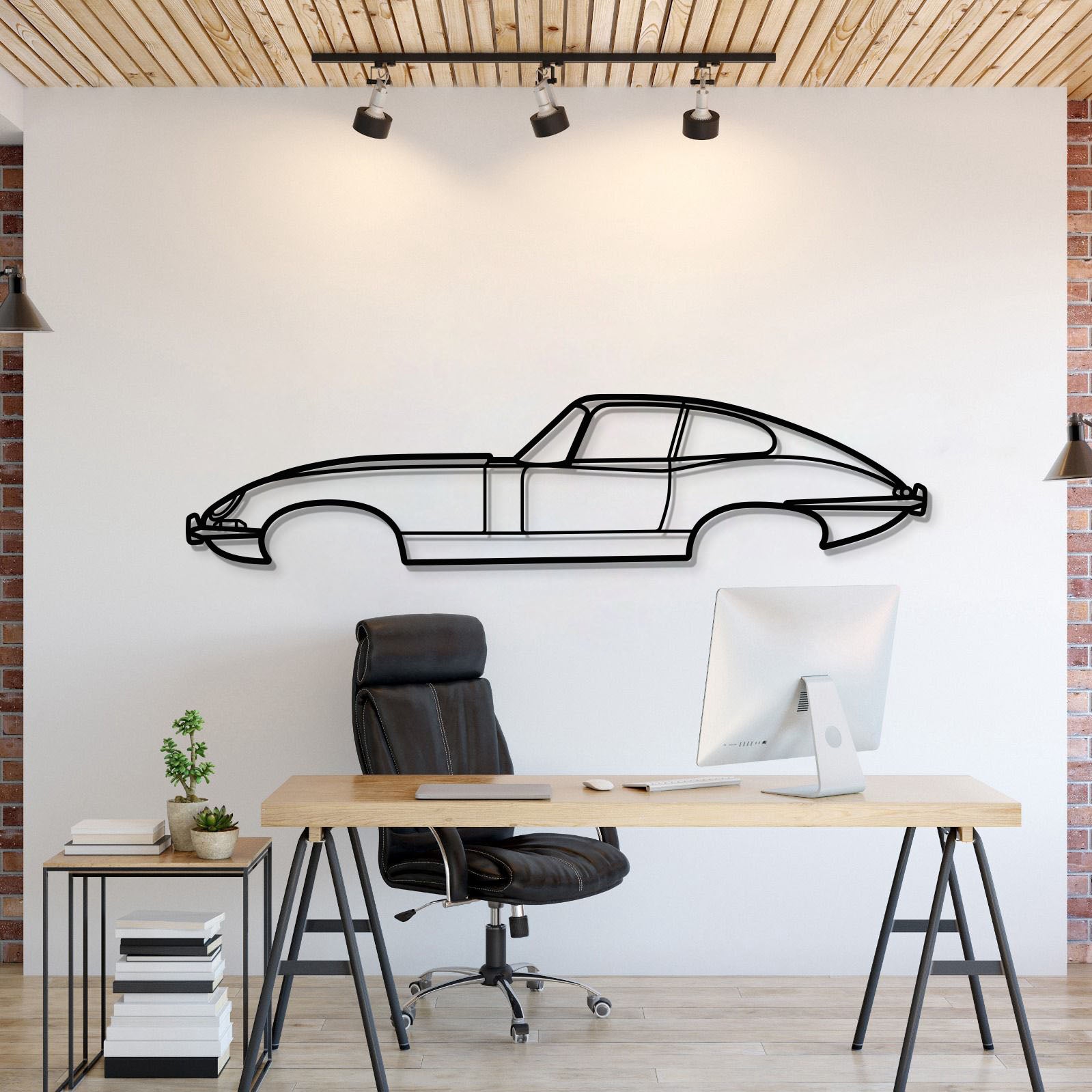 1961 E-Type Metal Car Wall Art - MT0063