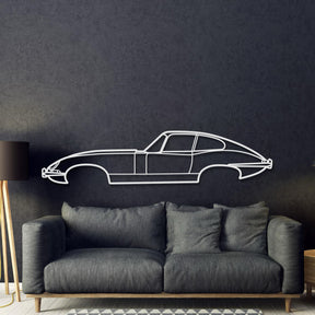 1961 E-Type Metal Car Wall Art - MT0063