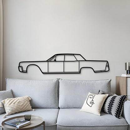 Collector edition 1961 Lincoln Continental metal wall art – lift‑off‑wall effect with 1 cm elevation screws for depth 