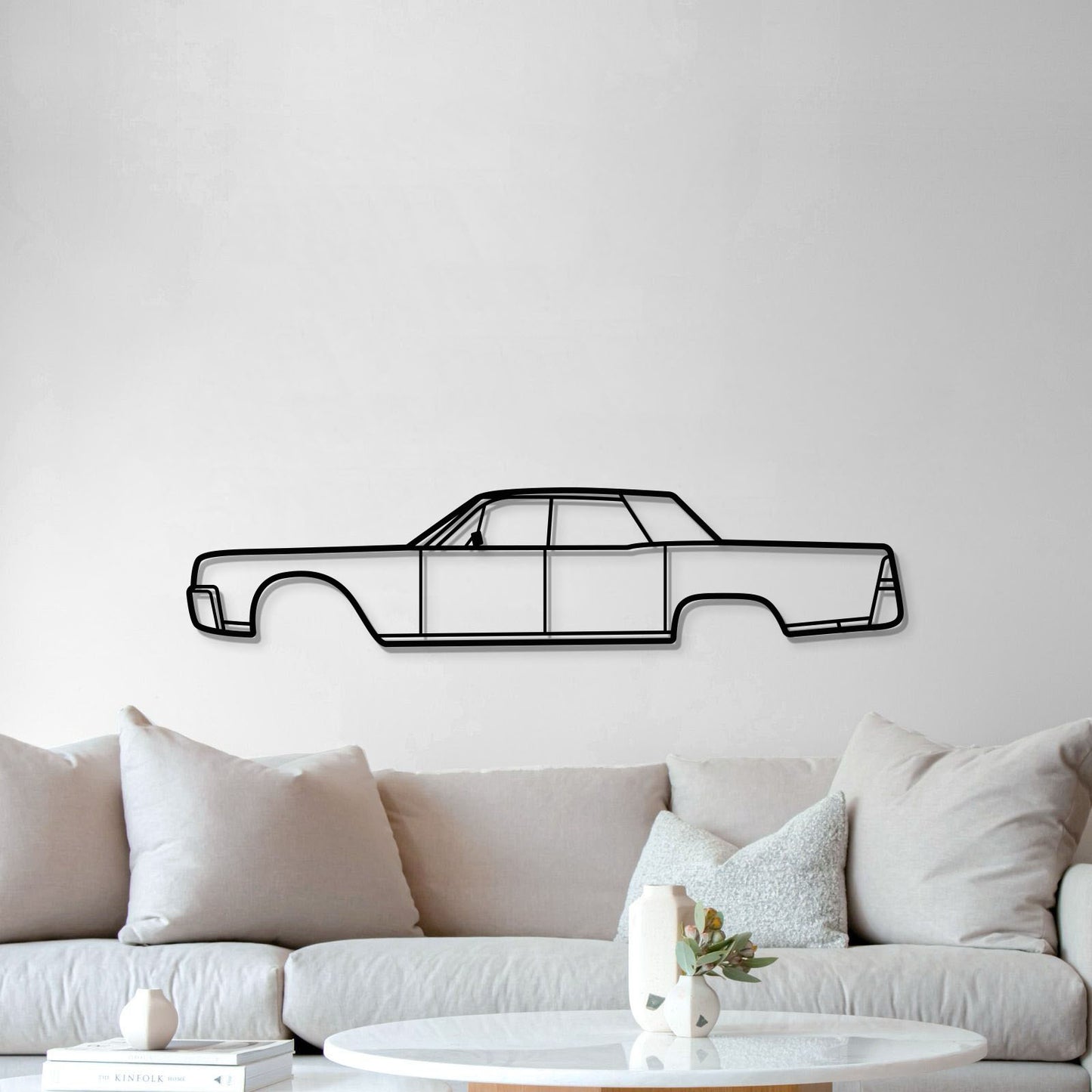 Laser‑cut steel 1961 Continental wall art – textured matte decor, ready‑to‑hang, perfect for home or office 
