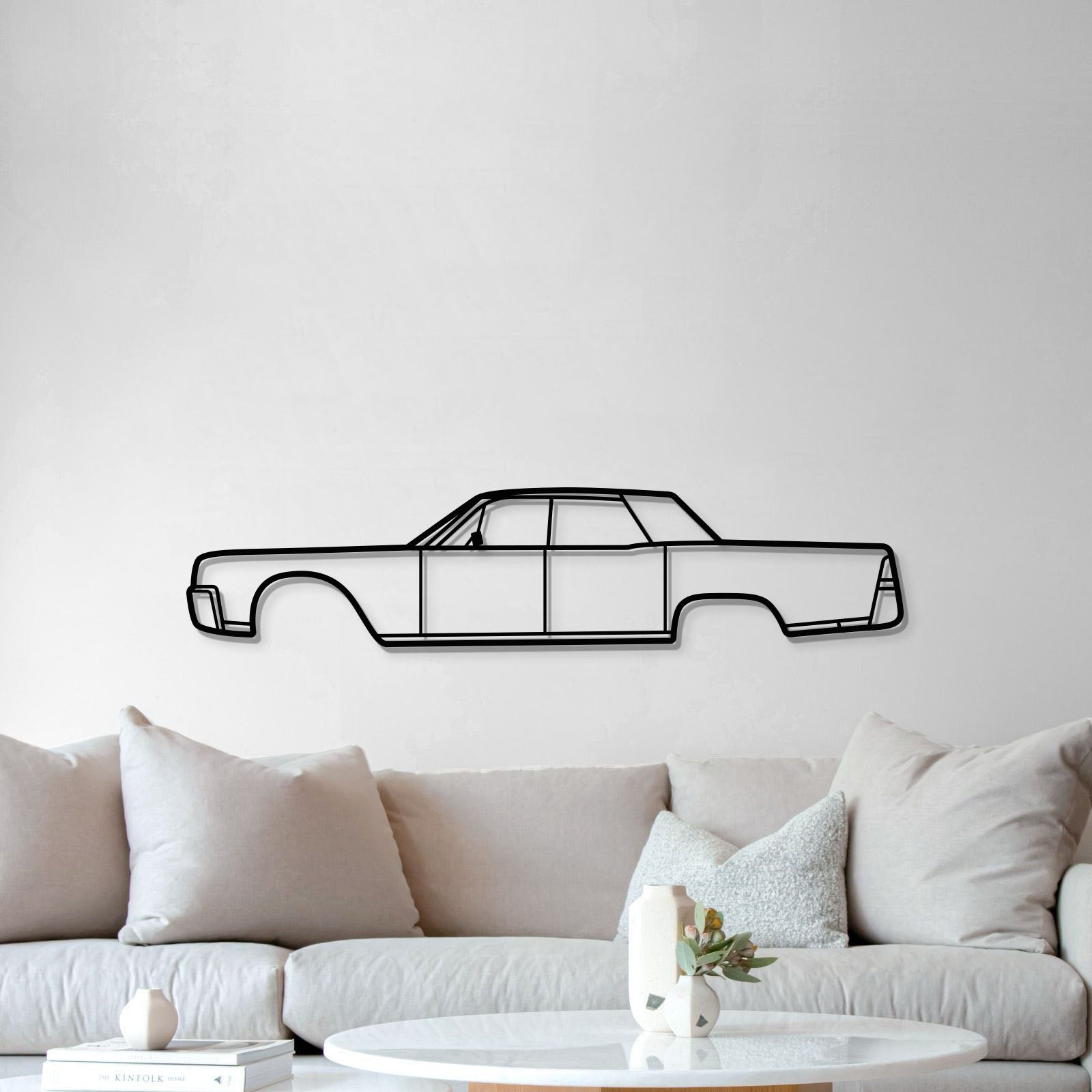 Laser‑cut steel 1961 Continental wall art – textured matte decor, ready‑to‑hang, perfect for home or office 